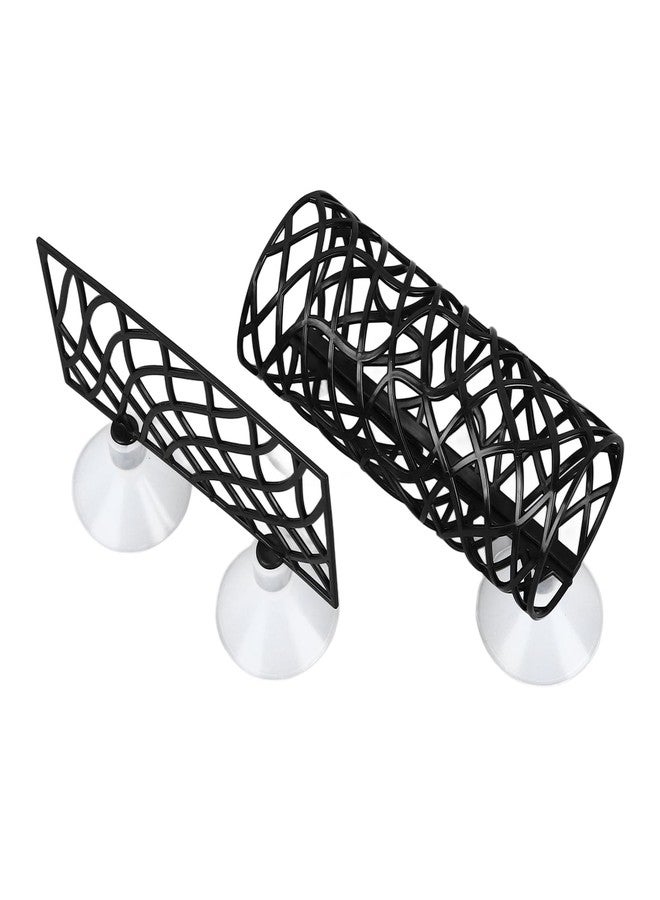 فوكتي نفق سمكة بيتا، نفق بيتا بتصميم مجوف، ديكور حوض سمكة بيتا، بيت سمكة بيتا، مخبأ روبيان بليكو، أنبوب استراحة، ملحقات حوض سمكة بيتا لأسماك بيتا وجابي للاستراحة (أسود) - Image 1