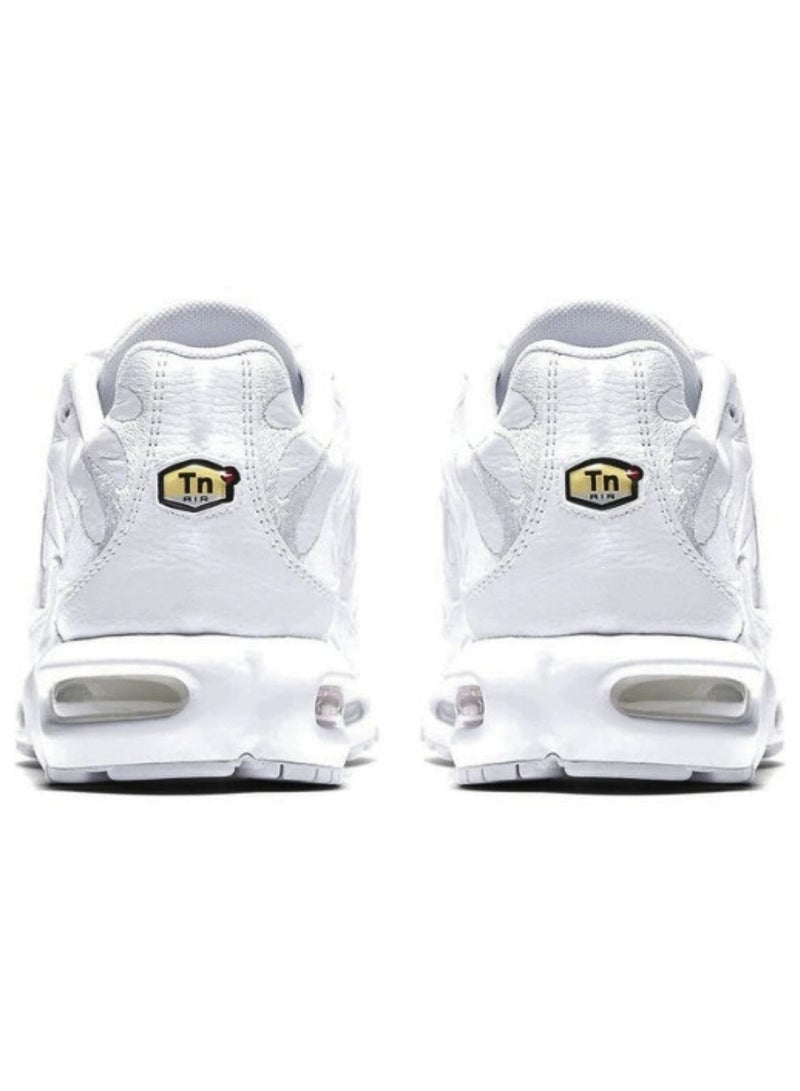Nike Nike Air Max Plus OG – Men's Triple White Sport Shoes with Air Cushioning  - Image 3