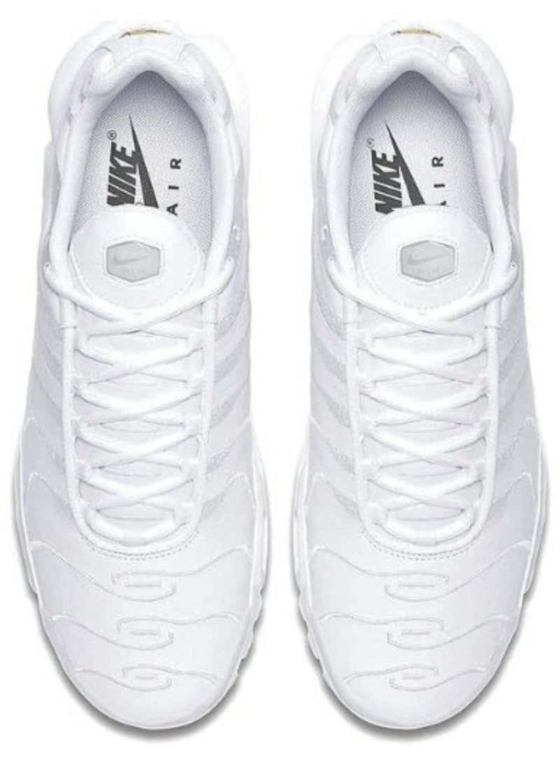 Nike Nike Air Max Plus OG – Men's Triple White Sport Shoes with Air Cushioning  - Image 4