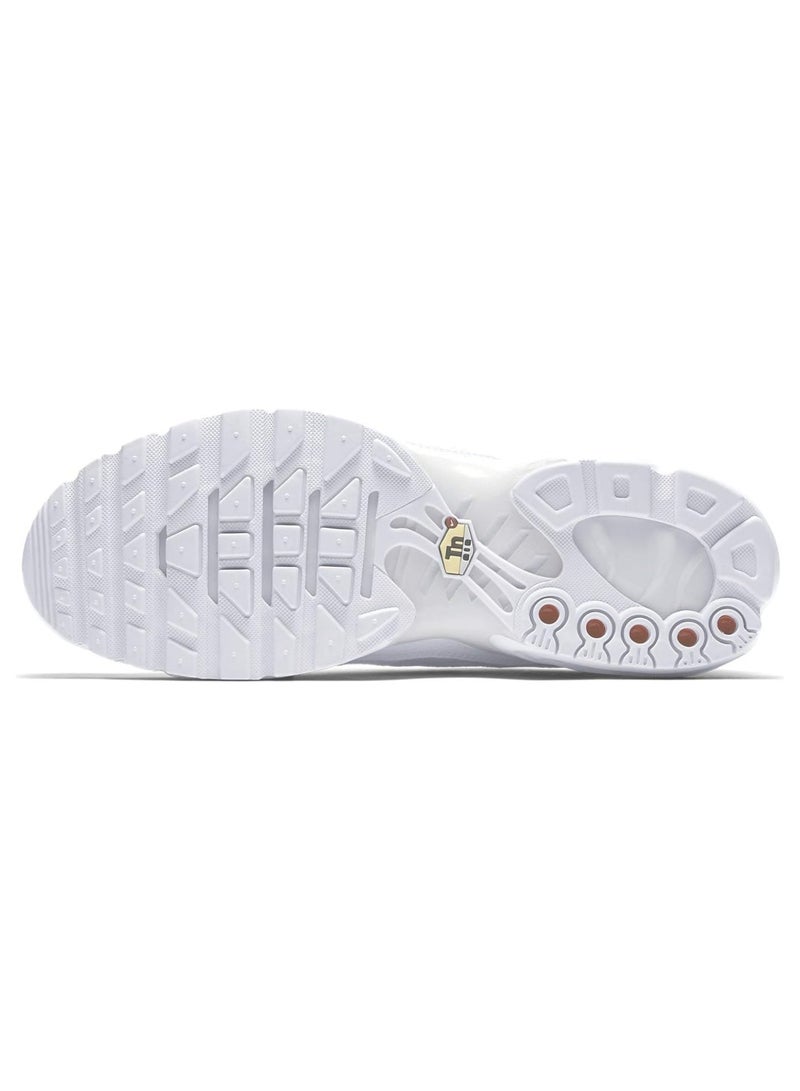 Nike Nike Air Max Plus OG – Men's Triple White Sport Shoes with Air Cushioning  - Image 5