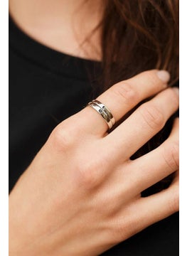 The Collection Moon and Star Couple Wedding Ring Set of 2 Silver Plated Adjustable Rings  - Image 5