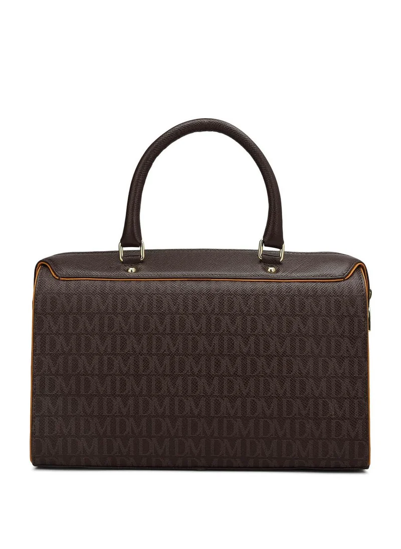 Da Milano Genuine Leather Brown Satchel Bag