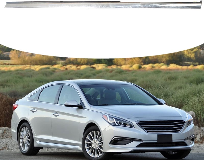 SEBLAFF Fender Chrome Garnish Molding Trim Front Left Replacement for 2015-2017 Sonata 87771C1000 - Image 2