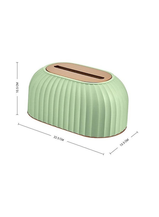 oddpod™ Streak Tissue Box Holder with Automatic Spring/Desktop Facial Paper Towel Dispenser for Office, Home, Restaurants, cafes, Hotels & Hospitals - Mint Green - Image 3
