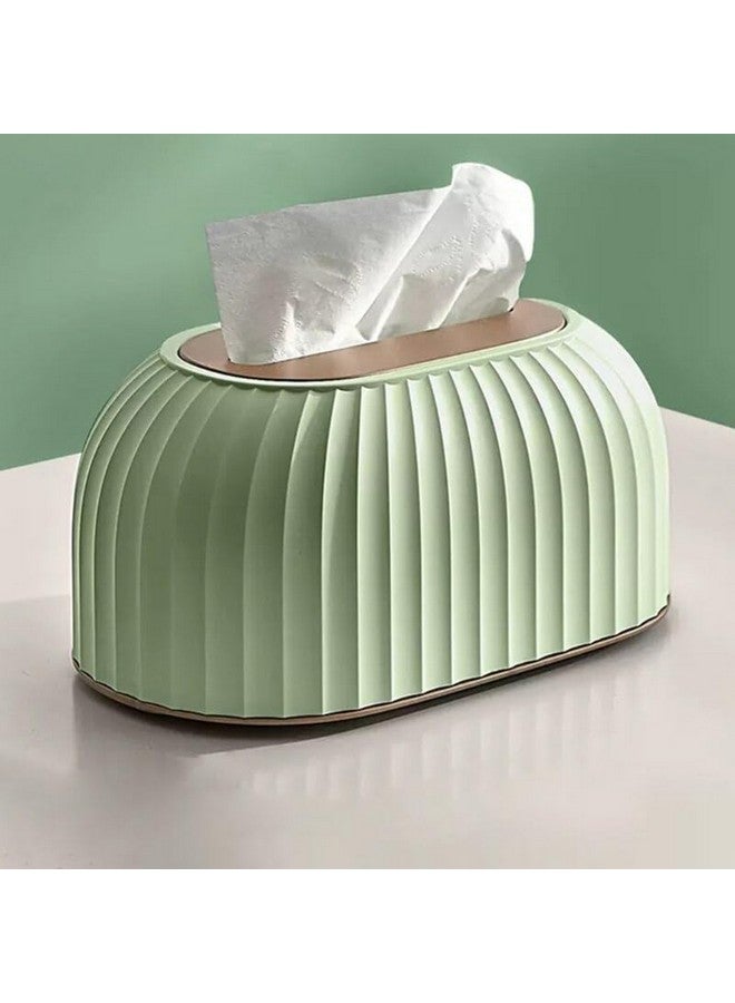 oddpod™ Streak Tissue Box Holder with Automatic Spring/Desktop Facial Paper Towel Dispenser for Office, Home, Restaurants, cafes, Hotels & Hospitals - Mint Green - Image 1