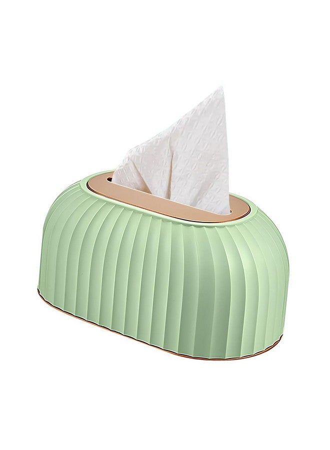 oddpod™ Streak Tissue Box Holder with Automatic Spring/Desktop Facial Paper Towel Dispenser for Office, Home, Restaurants, cafes, Hotels & Hospitals - Mint Green - Image 2
