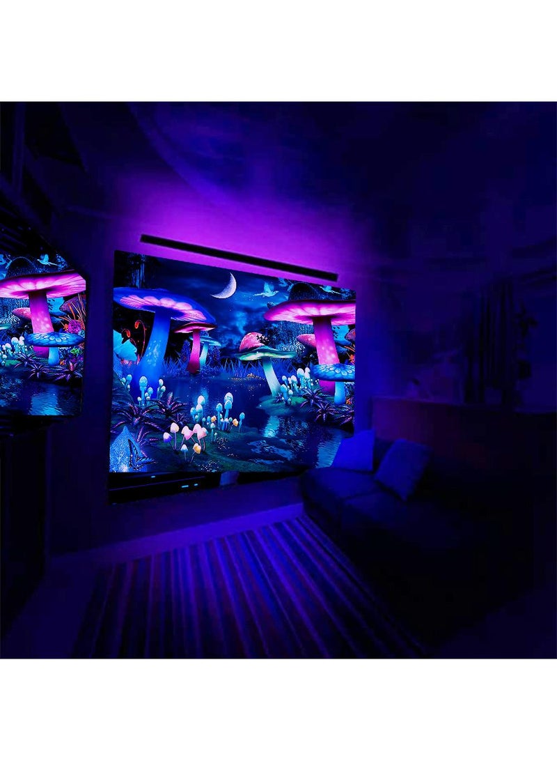 Y&D Wall Purple Light Decorative Cloth Hanging Cloth Tapestries Room Background Cloth Tapestries Wall Hanging-LS-FGD0395*73cm - Image 3