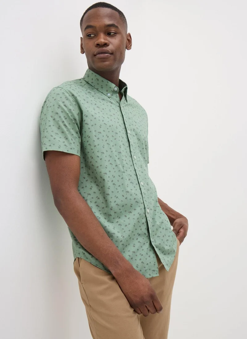 Matalan Sage Palm Tree Shirt