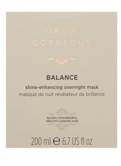 grow gorgeous Grow Gorgeous Balance Shine-Enhancing Over Night Hair Mask - For Soft, Frizz Free, Shiny Hair - Vegan, 6.76 oz  - Image 4