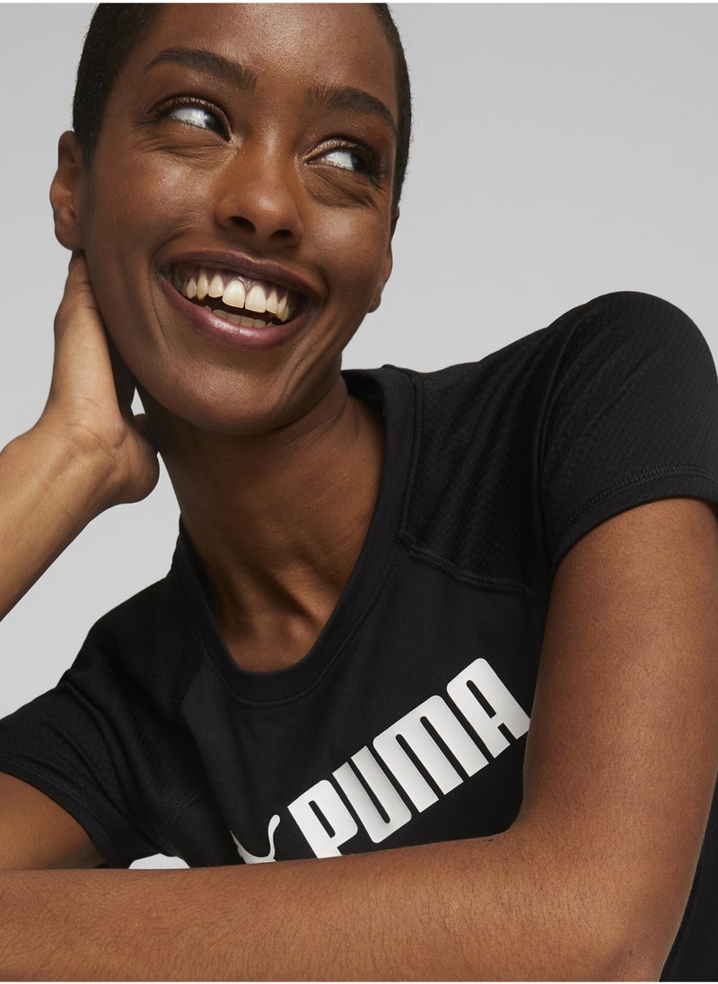 PUMA Fit Logo Womens Training T-Shirt  - Image 2