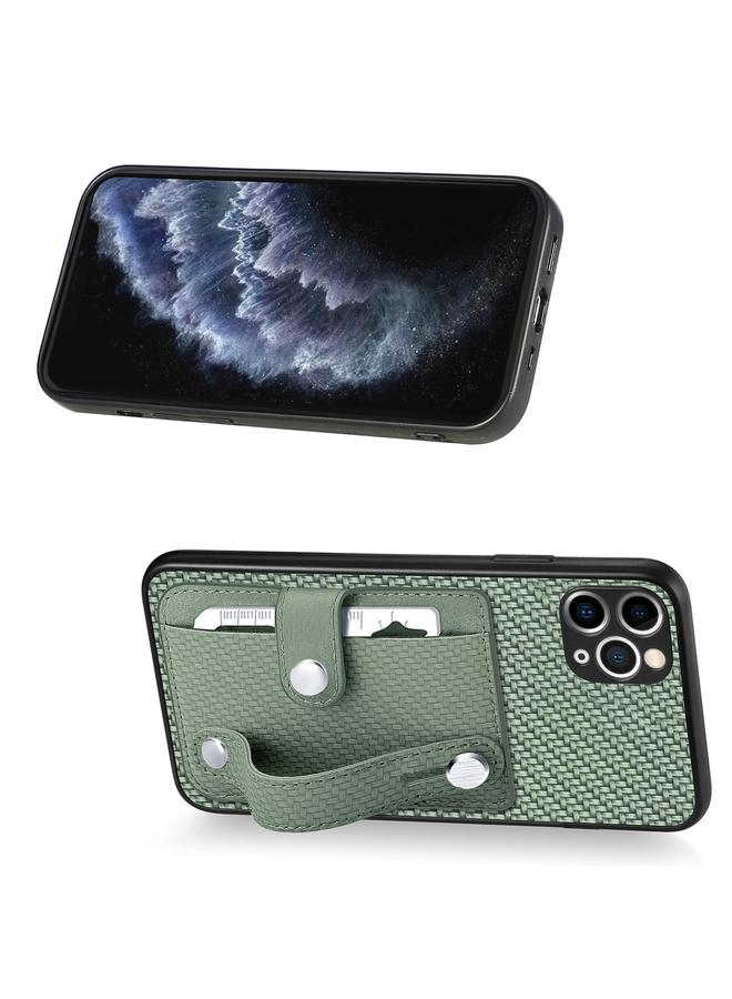 اس-توب جراب لهاتف iPhone 11 Pro مزود بسوار معصم ومسند ومحفظة بطاقات وغطاء خلفي وحافظة هاتف مع سكين أداة - Image 2