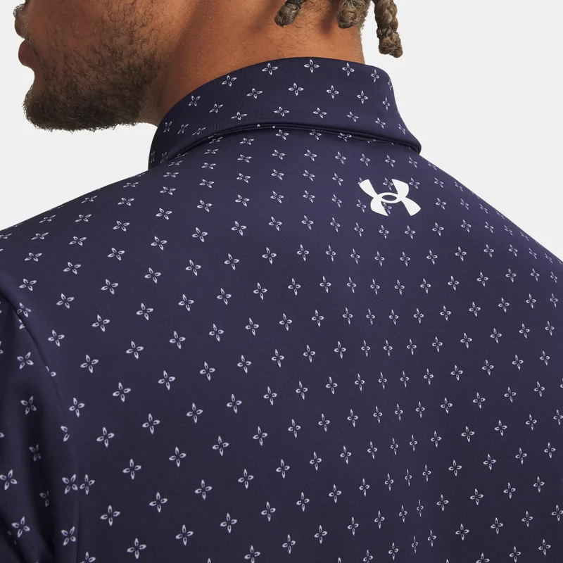 UNDER ARMOUR Blue Men's UA Playoff 3.0 Printed Polo Shirt for Men | Best Price UAE