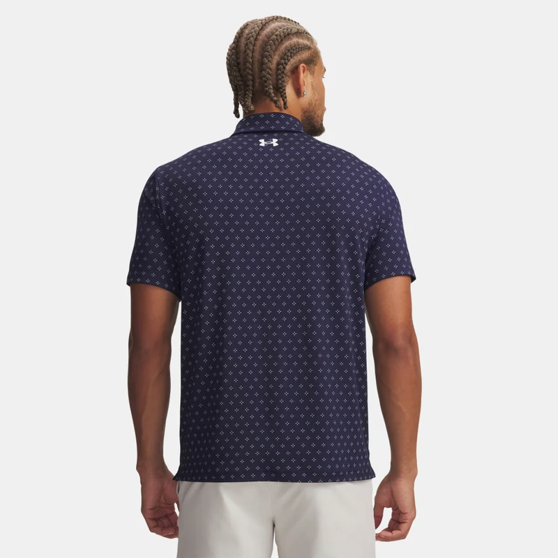 UNDER ARMOUR Blue Men's UA Playoff 3.0 Printed Polo Shirt for Men | Best Price UAE