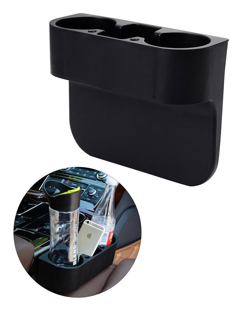 Generic Car Cup Holder Seat Wedge Cup Holder Auto Front Seat Organizer Drink Bottle Phone Storage Box  - Image 1