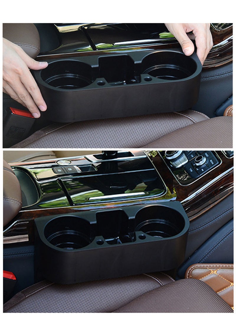 Generic Car Cup Holder Seat Wedge Cup Holder Auto Front Seat Organizer Drink Bottle Phone Storage Box  - Image 3