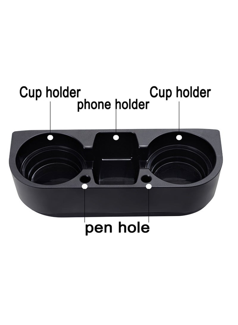 Generic Car Cup Holder Seat Wedge Cup Holder Auto Front Seat Organizer Drink Bottle Phone Storage Box  - Image 2