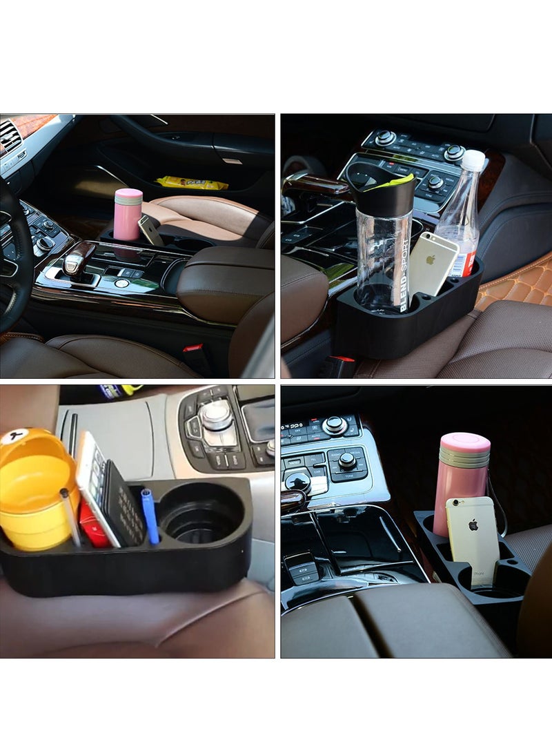Generic Car Cup Holder Seat Wedge Cup Holder Auto Front Seat Organizer Drink Bottle Phone Storage Box  - Image 5