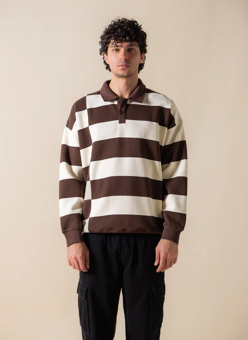 DETAILED POLO SWEATSHIRT