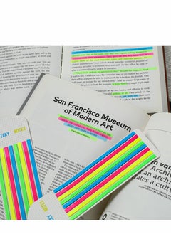 SYOSI Highlighter Tape 640pcs Colorful Long Sticky Markers Page Tabs for Annotating Books Neon Highlighter Tape for Index Note Memory Office  - Image 2