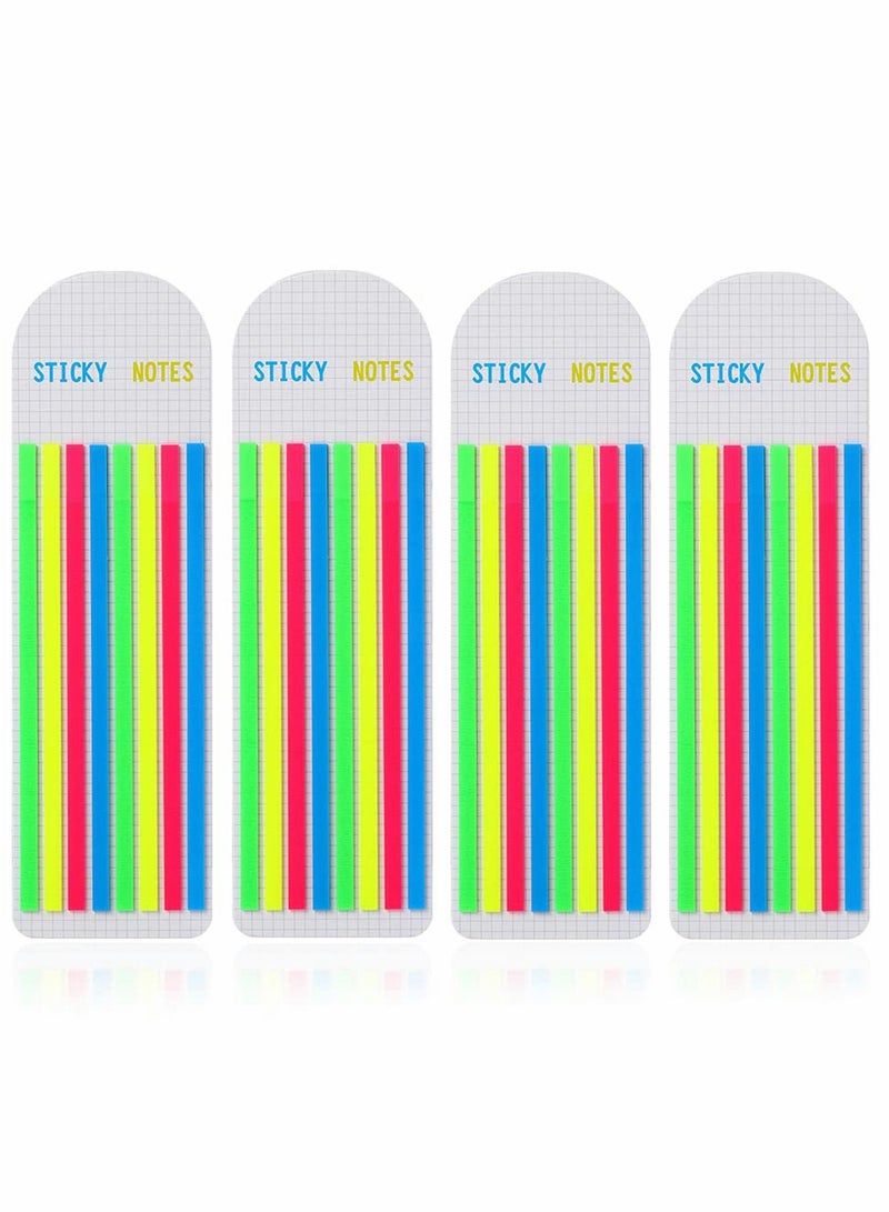 SYOSI Highlighter Tape 640pcs Colorful Long Sticky Markers Page Tabs for Annotating Books Neon Highlighter Tape for Index Note Memory Office  - Image 1
