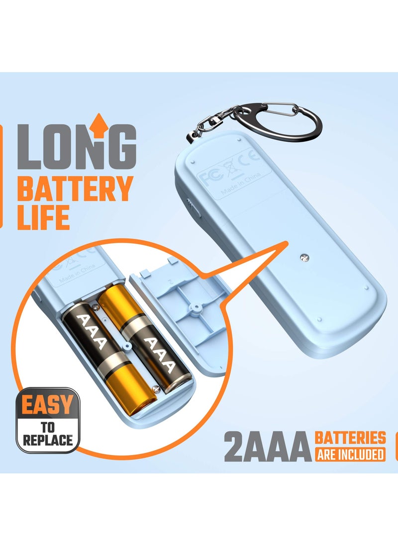 SYOSI - Personal Alarm, Personal Safety Panic Alarm Keychain, Emergency Self Defence, 130 dB Loud Siren Protection Device with LED Light, Simple Operation Reusable for Women Kids Elders - Image 1