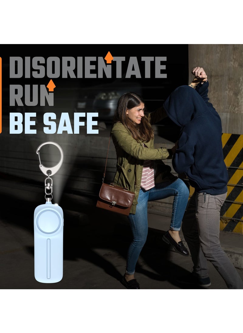 SYOSI - Personal Alarm, Personal Safety Panic Alarm Keychain, Emergency Self Defence, 130 dB Loud Siren Protection Device with LED Light, Simple Operation Reusable for Women Kids Elders - Image 1