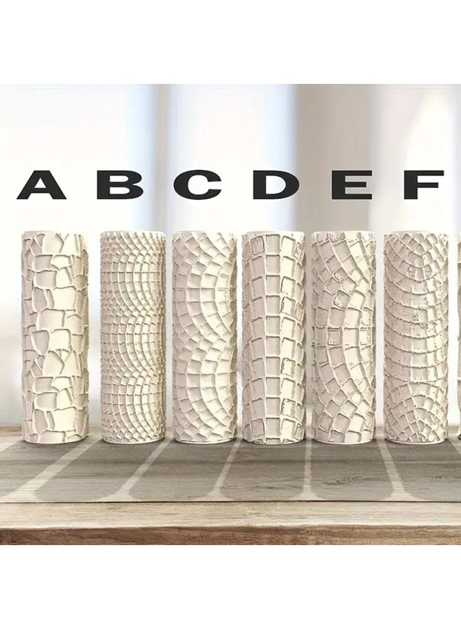Model G Terrain Texture Roller 8 Unique Styles DND Clay Carving Tool Creative Gamer Accessory - Image 1