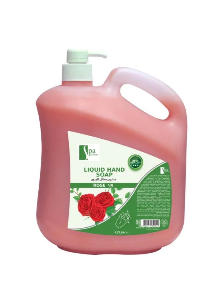 Rose Liquid Hand Soap, 4.2 L