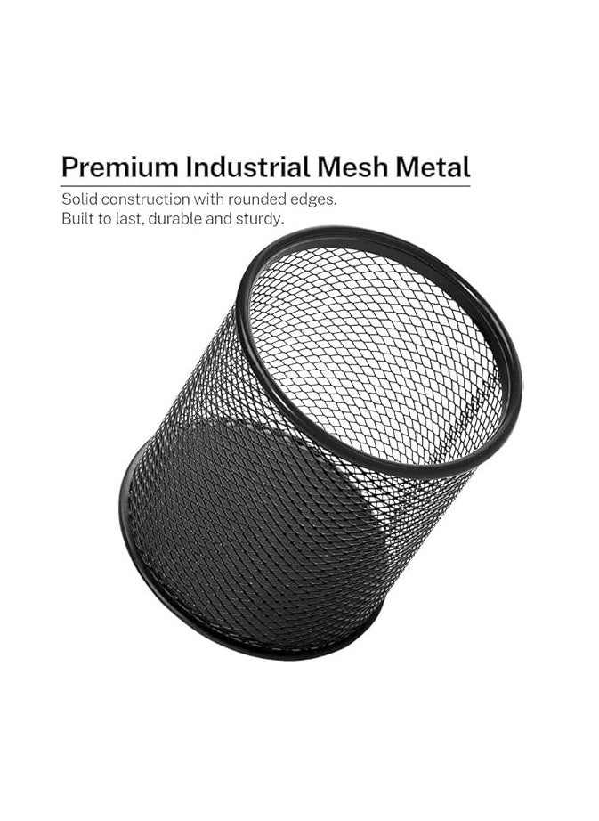 Generic Black metal pen holder  - Image 2