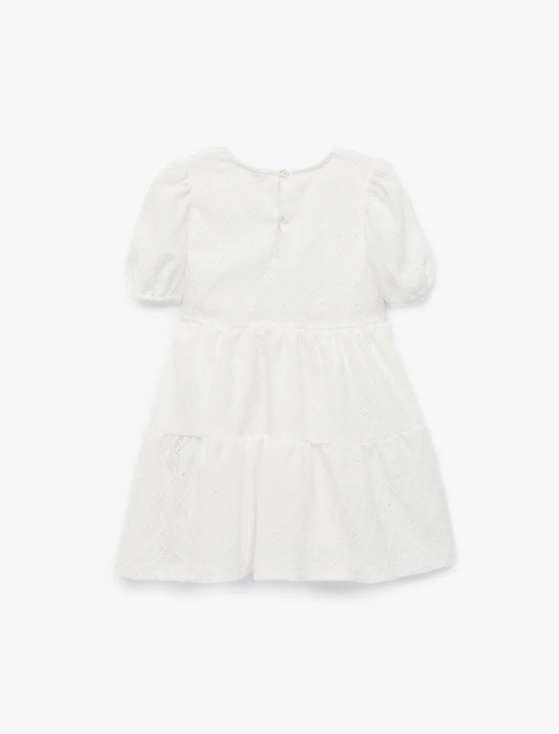 كوتون Balloon Sleeve Dress