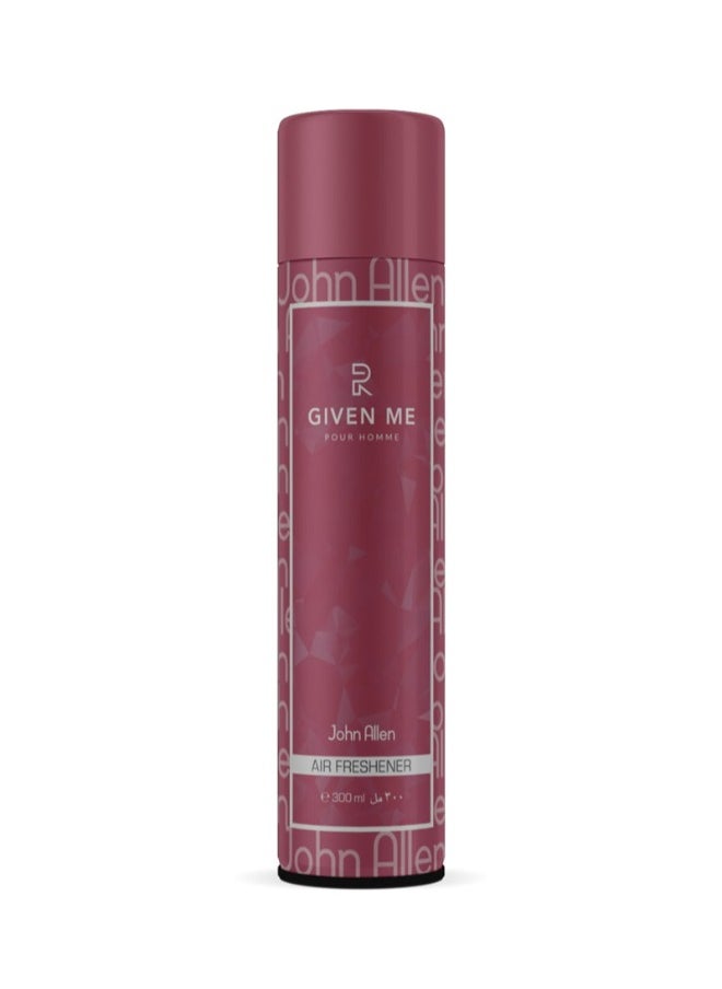 John Allen Given Me Pour Homme Air Freshener - 300ml  - Image 1