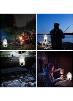 Meetion Camping Lantern Rechargeable, LED Camping Light with Flashlight, 4 Light Modes, Long Press for Stepless Dimming, Portable Tent Lantern for Power Outage, Household, Camping, Emergency  - Image 3