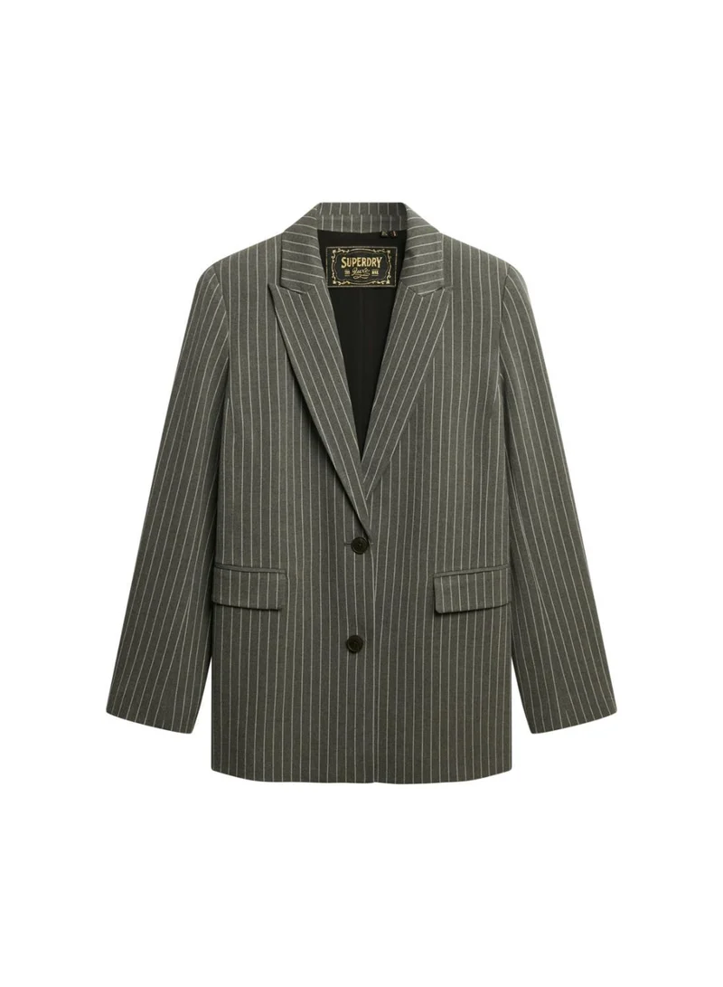 Superdry Pinstripe Boyfriend Blazer