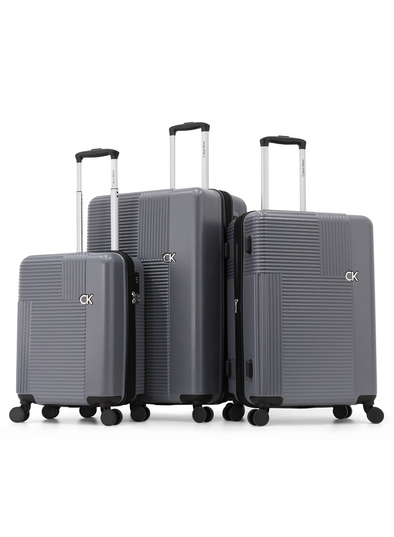 Calvin Klein 3-Piece Hardshell Luggage Set with Spinner Wheels, TSA Lock - Expandable Suitcase Trolley for Travel - Image 1