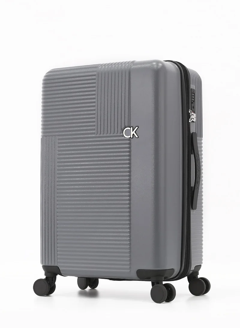 كالفن كلاين طقم حقائب سفر كالفن كلاين ثلاث قطع صلبة بعجلات دوارة وقفل  قابلة للتوسيع للأمتعة للسفر