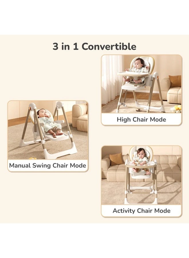 R for Rabbit Marshmallow Smart 3-in-1 High Chair with Swing  6M - 5 Years - Image 2