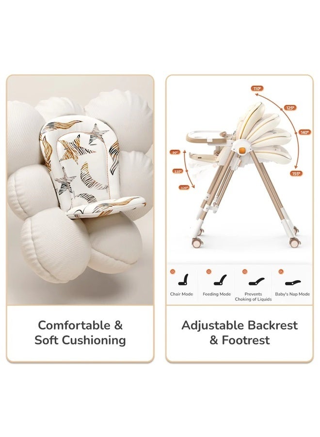 R for Rabbit Marshmallow Smart 3-in-1 High Chair with Swing  6M - 5 Years - Image 4