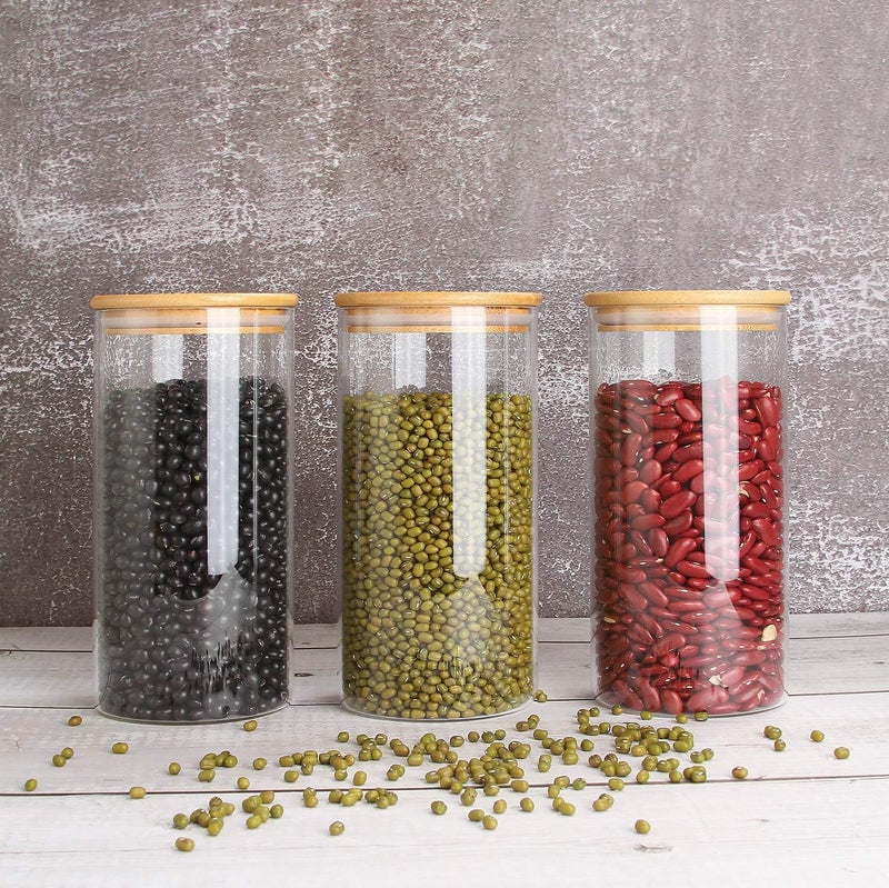 Glass Food Storage Jars Set of 3 - Image 3
