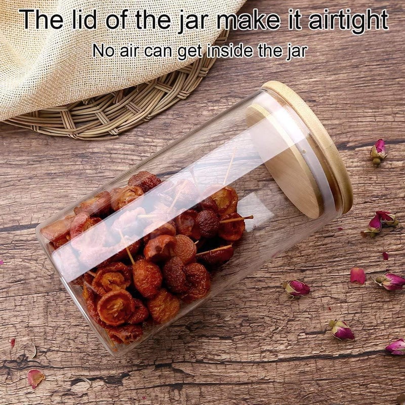 Glass Food Storage Jars Set of 3 - Image 5