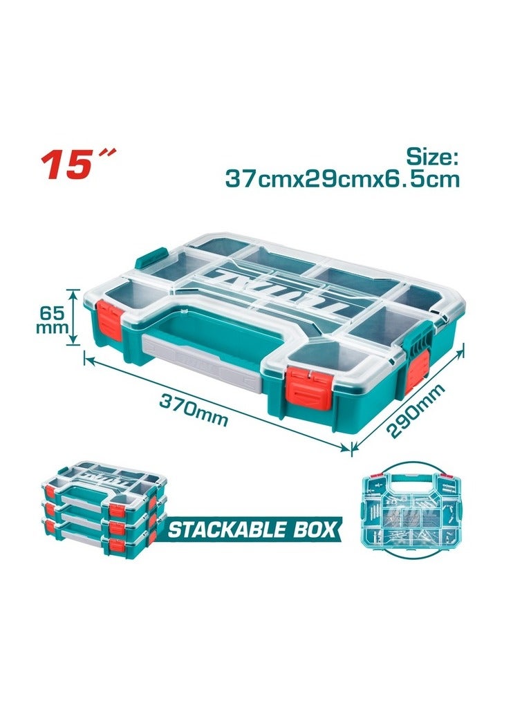 TOTAL 15-inch Clear Plastic Tool Bag - TPBX1151 - Total