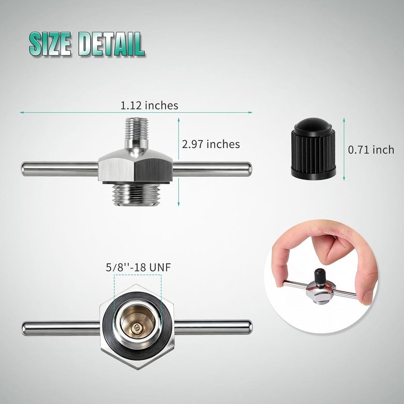 Pronese 2PCS Compatible with Vaper 19487 Spot Filling Cap,Compatible with Non-Aerosol Spot Sprayer,Extended Handles on The Cap for Fast Refilling,Cap with Gasket,Pressure Resistant and Leak Proof - Image 3