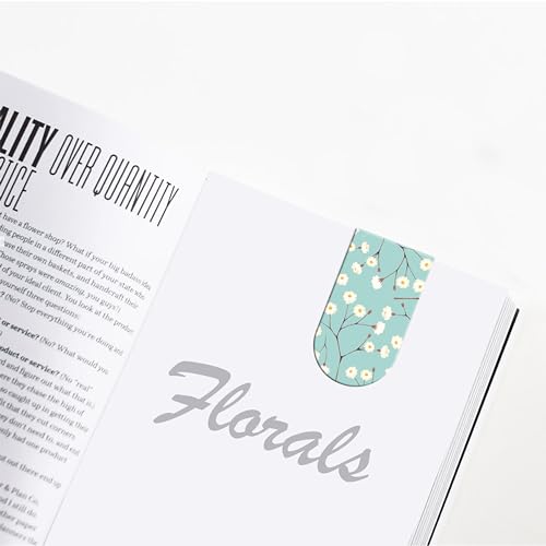 Papboo Pack of 6 Floral Bookmarks,Matte Finished Gifts for Book Readers Writers,Aesthetic Bookmarks - Image 3