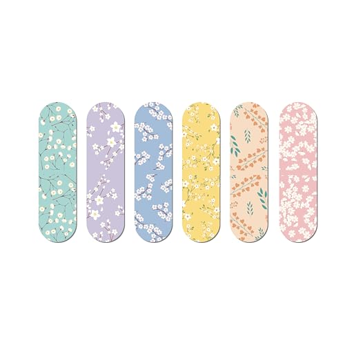 Papboo Pack of 6 Floral Bookmarks,Matte Finished Gifts for Book Readers Writers,Aesthetic Bookmarks - Image 2