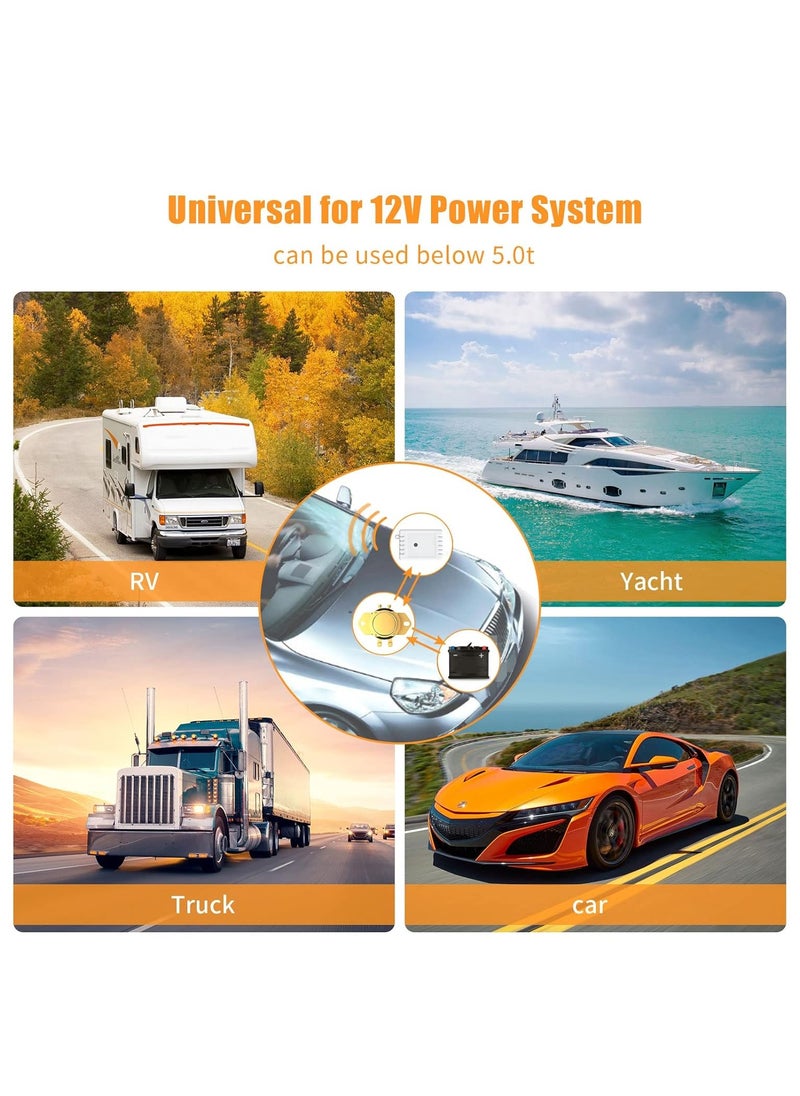 Generic - Remote Battery Disconnect Switch DC 12V Car Anti-Theft Shut Off Relay Auto On Off Electromagnetic Valve Terminal Master Kill Switch System - Image 1