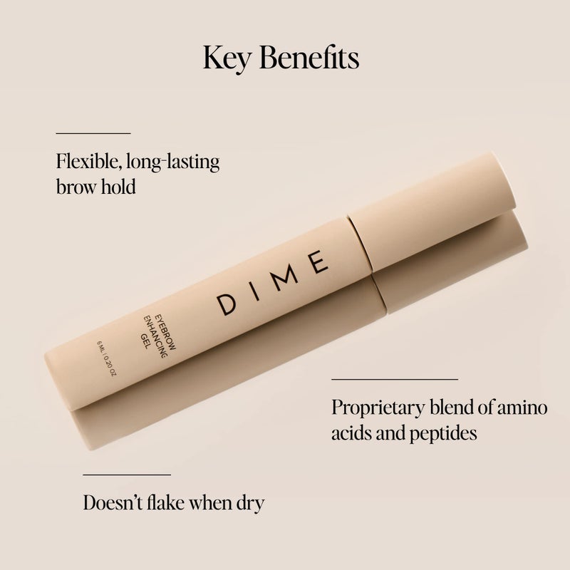 DIME Beauty Eyebrow Enhancing Gel, Clear Eyebrow Gel to Promote Fuller, Thicker, Stronger Brows, 0.20 oz / 6 mL - Image 2