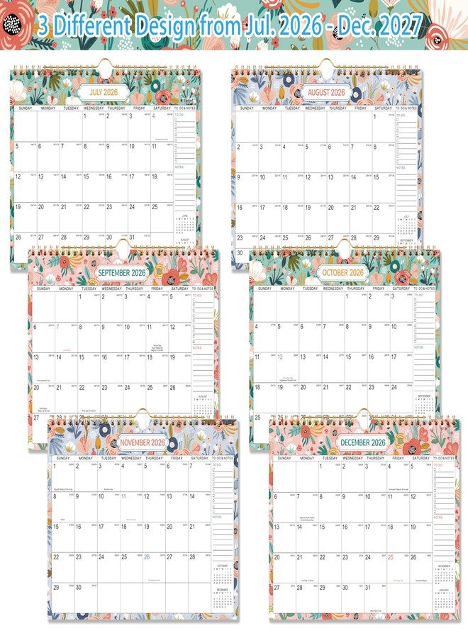 Coboll 2026-2027 Wall Calendar - 2026-2027 Calendar from Jul. 2026 - Dec. 2027, Wall Calendars 8.5 x 11 with Julian Dates, Twin-Wire Binding - Image 4