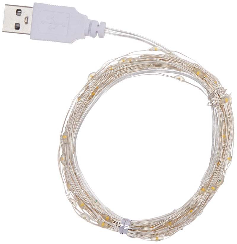Halonix Bliss 10 Meter Led Rice Light | Decorative Light | Fairy Light | USB Powered | String Light | Diwali Light | Pink| Pack 1 |Diwali Lights for Decoration for Home - Image 4
