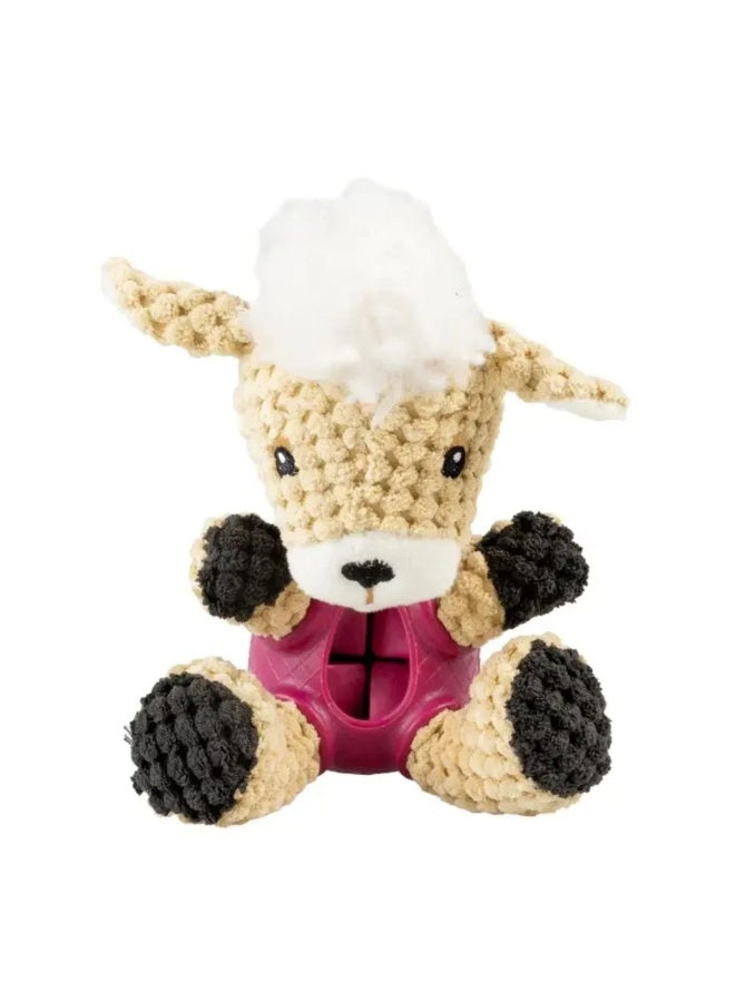 Duvo + Duvo+ Plush & Rubber Sheep Treat Dispenser Dog Toy – Multicolor - Image 1