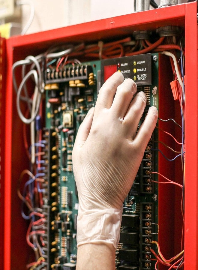 Ammex GLOVEWORKS Clear Vinyl Industrial Gloves, Box of 100, 3 Mil, Size Large, Latex Free, Powdered, Disposable, Non-Sterile, Food Safe, IV46100-BX - Image 4