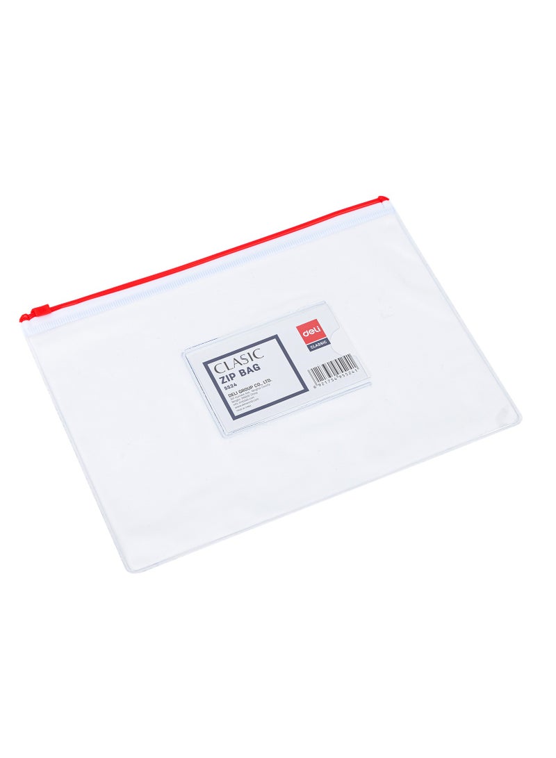 Deli حقيبة سحاب دلي E5524 A5 - مثالية لتخزين المستندات والتنظيم اليومي - Image 2